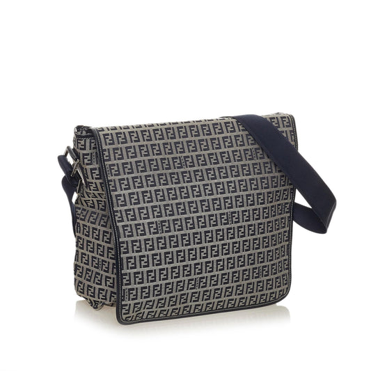 Luxury FendiZucchino Canvas Crossbody Bag (SHG-27956)