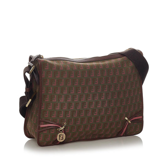 Luxury FendiZucchino Canvas Crossbody Bag (SHG-28797)