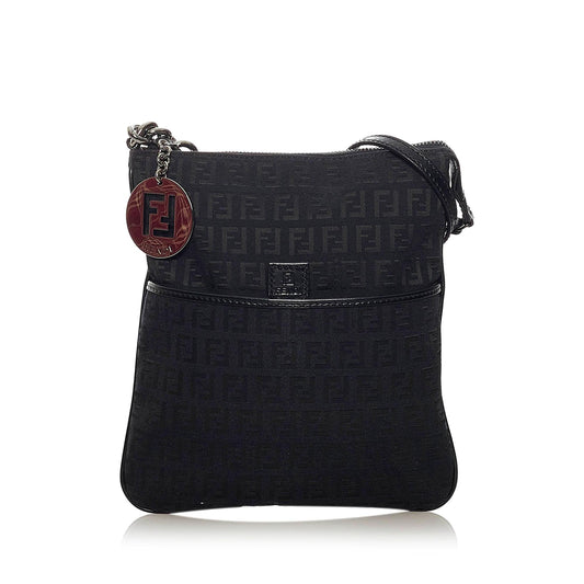Luxury FendiZucchino Canvas Crossbody Bag (SHG-29216)
