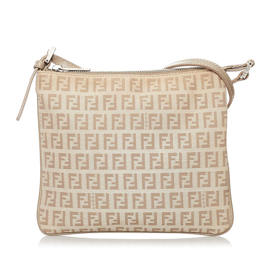 Luxury FendiZucchino Canvas Crossbody Bag (SHG-31621)