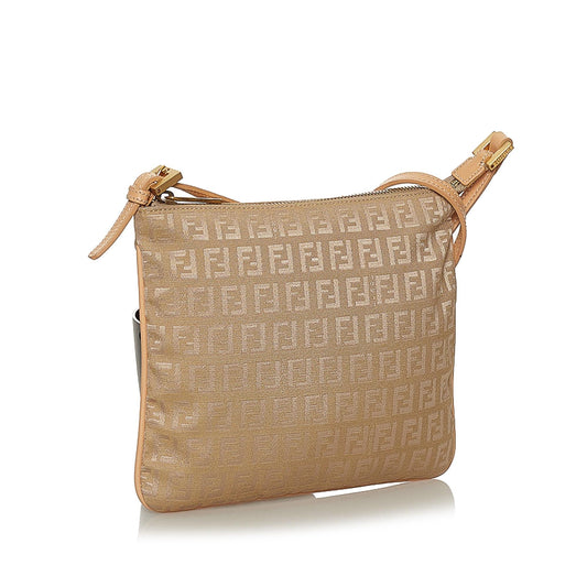 Luxury FendiZucchino Canvas Crossbody Bag (SHG-36068)
