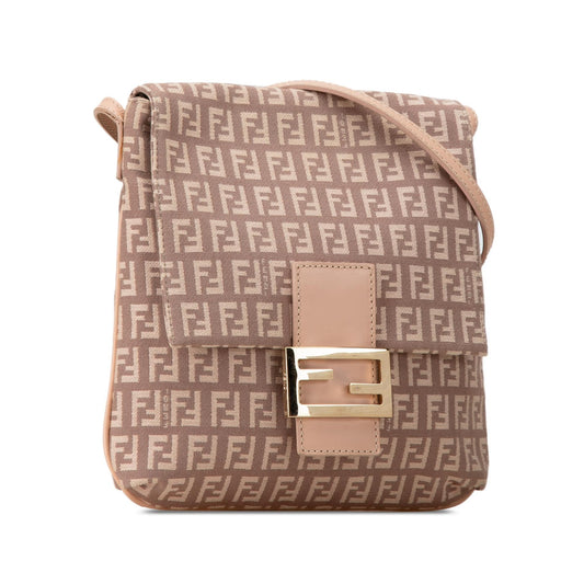 Luxury FendiZucchino Canvas Crossbody (SHG-BGFNkW)