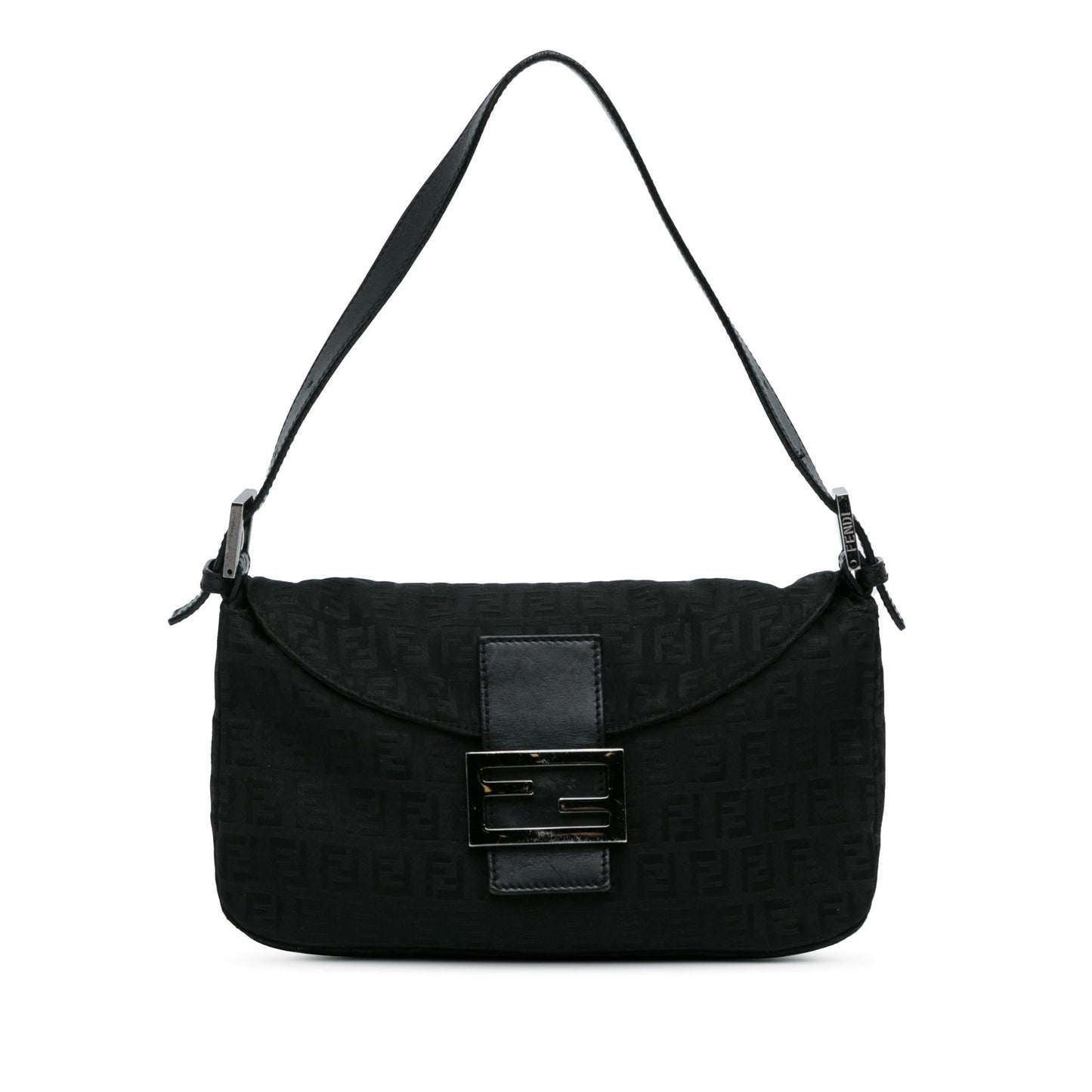 Luxury FendiZucchino Canvas Double Flap Baguette (SHG-l5oJft)