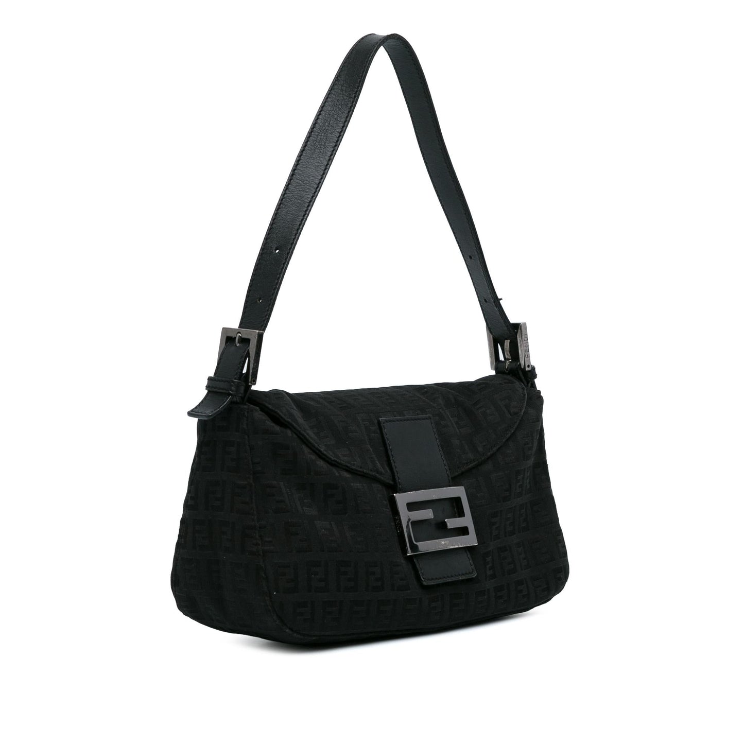 Luxury FendiZucchino Canvas Double Flap Baguette (SHG-l5oJft)