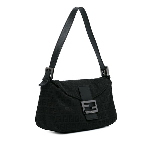 Luxury FendiZucchino Canvas Double Flap Baguette (SHG-l5oJft)