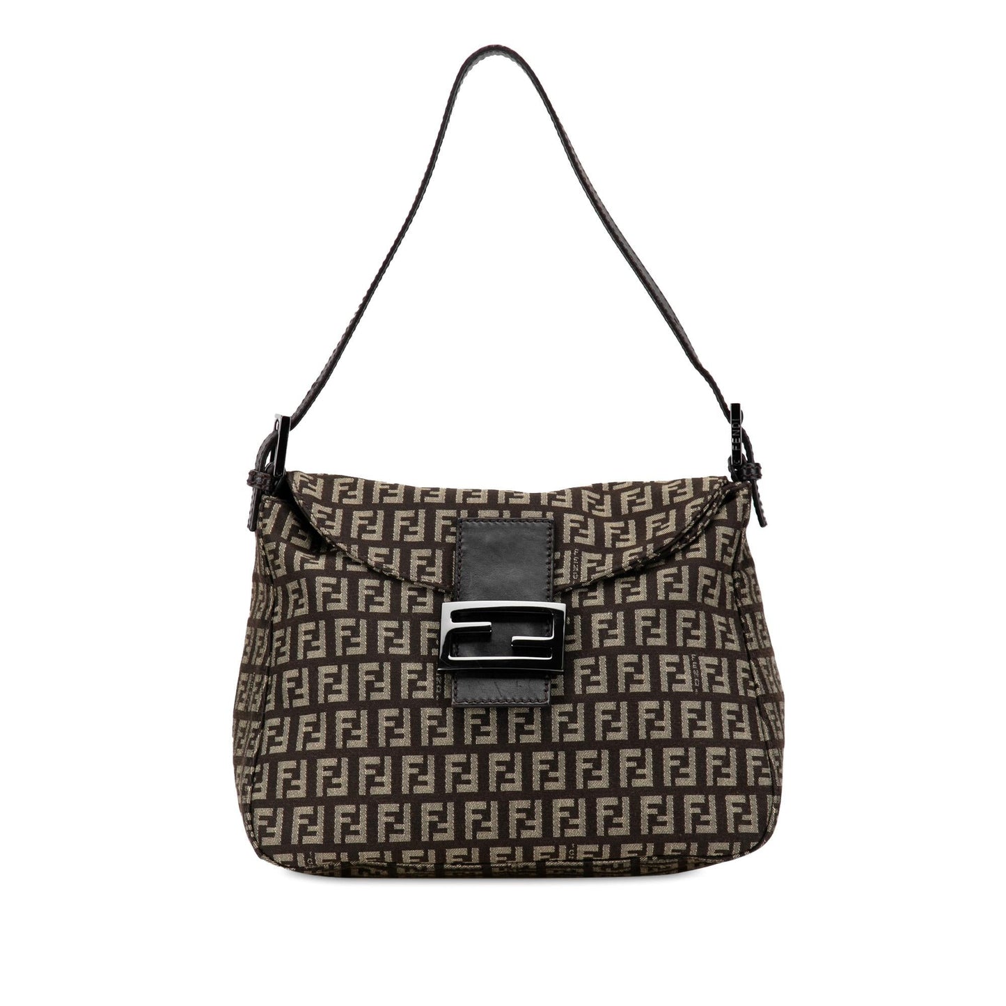 Luxury FendiZucchino Canvas Double Flap Mamma (SHG-R2s1ys)