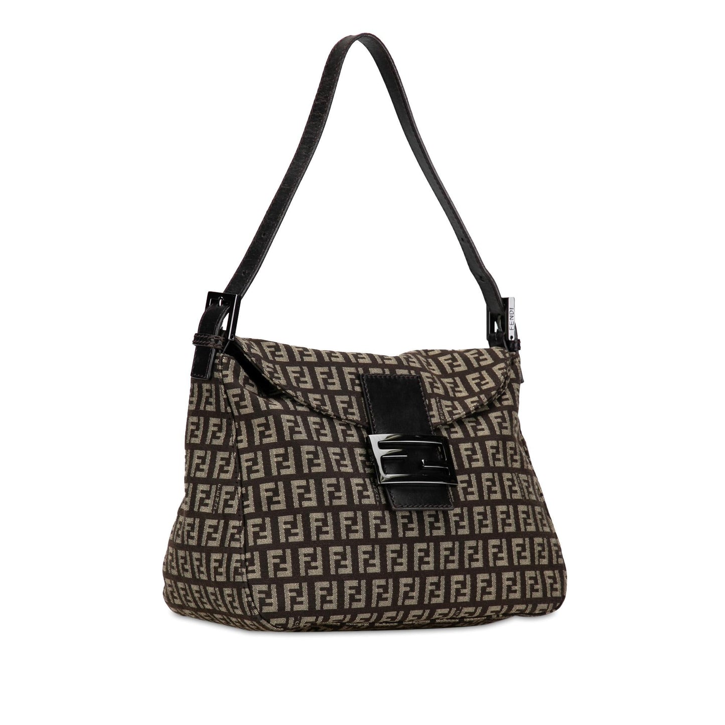 Luxury FendiZucchino Canvas Double Flap Mamma (SHG-R2s1ys)