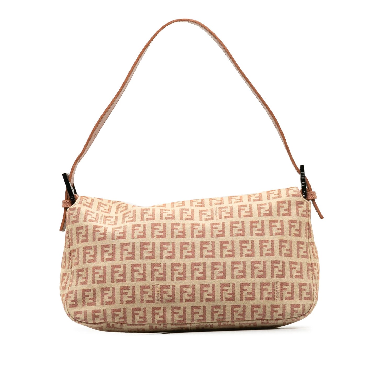 Luxury FendiZucchino Canvas Double Flap Shoulder Bag (SHG-Kqd5RW)