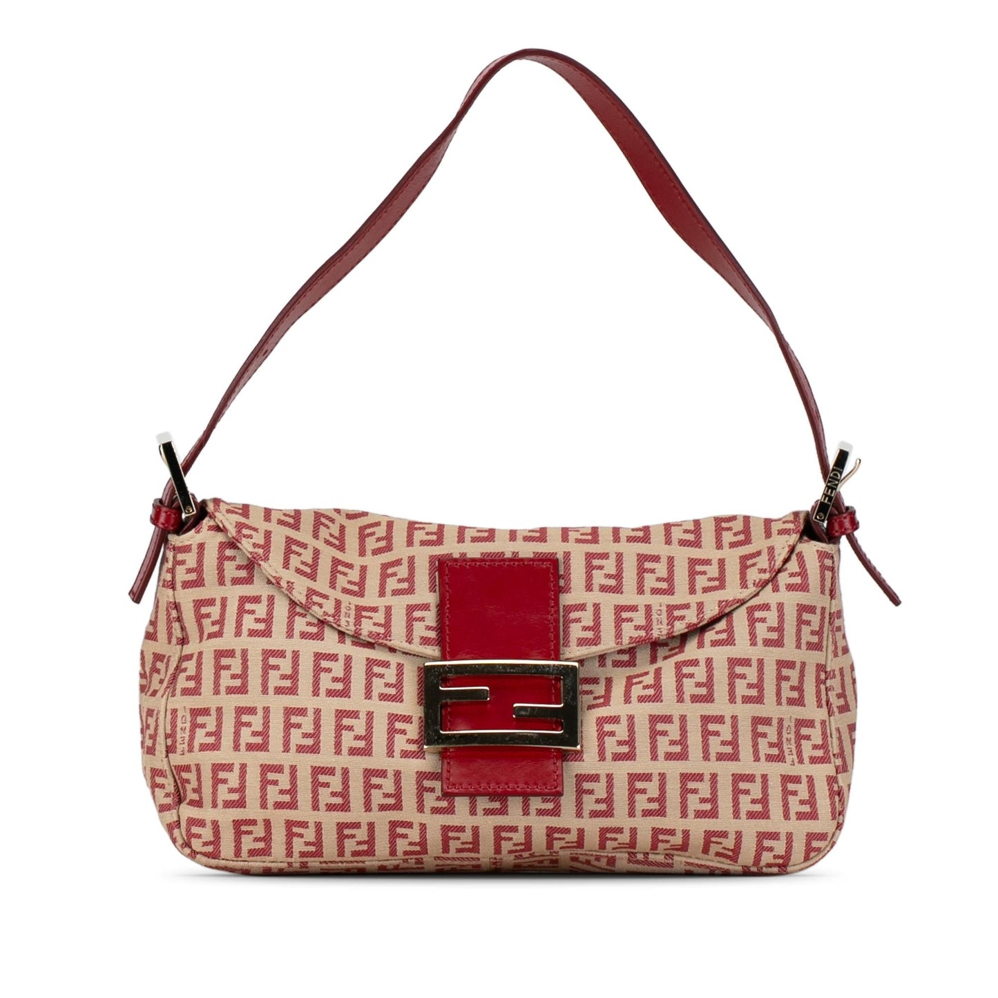 Luxury FendiZucchino Canvas Double Flap Shoulder Bag (SHG-FSL5cl)