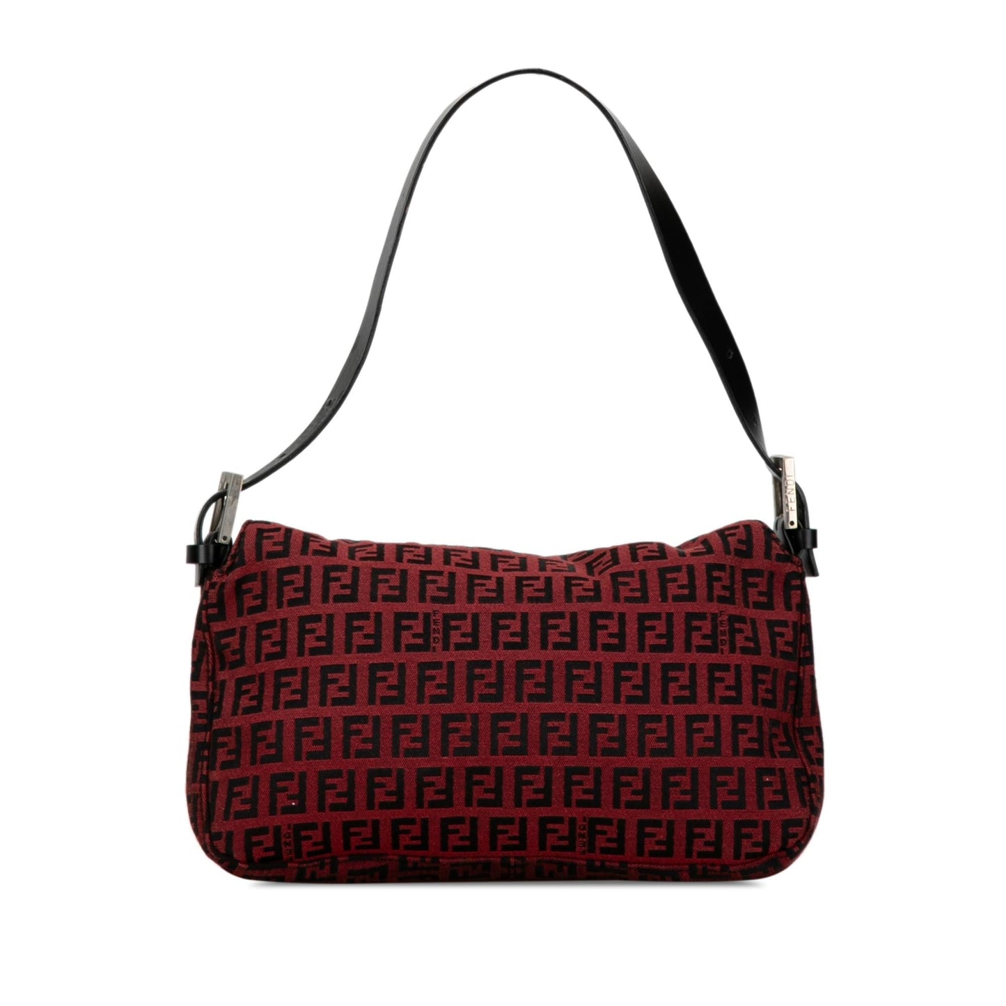 Luxury FendiZucchino Canvas Double Flap Shoulder Bag (SHG-nYl1sf)