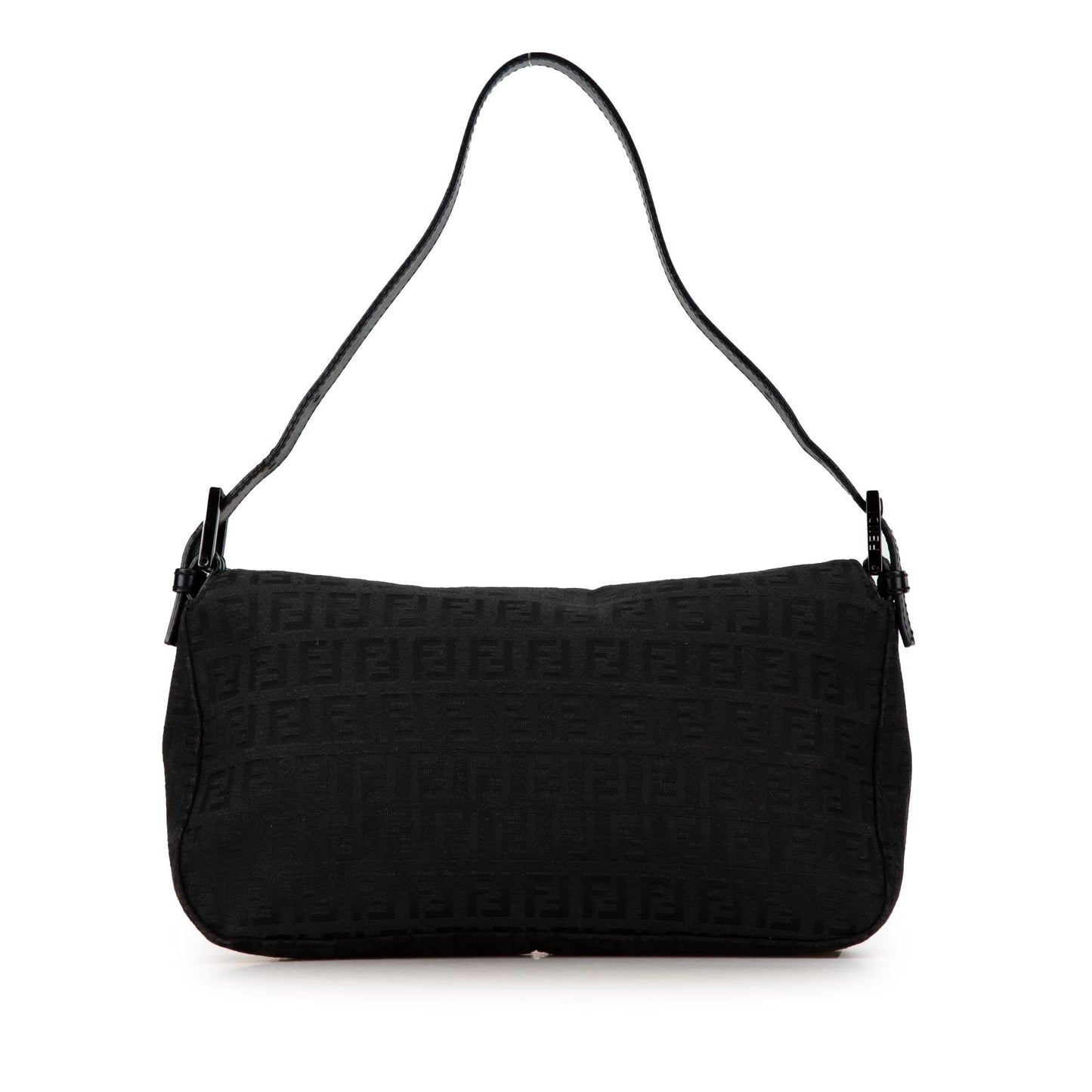 Luxury FendiZucchino Canvas Double Flap Shoulder Bag (SHG-CGy5Y0)