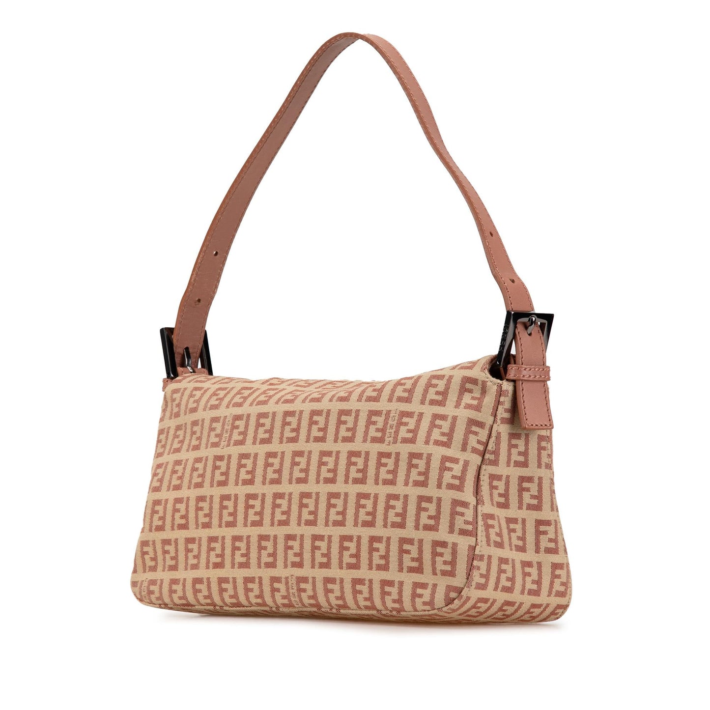 Luxury FendiZucchino Canvas Double Flap Shoulder Bag (SHG-LWyCwh)