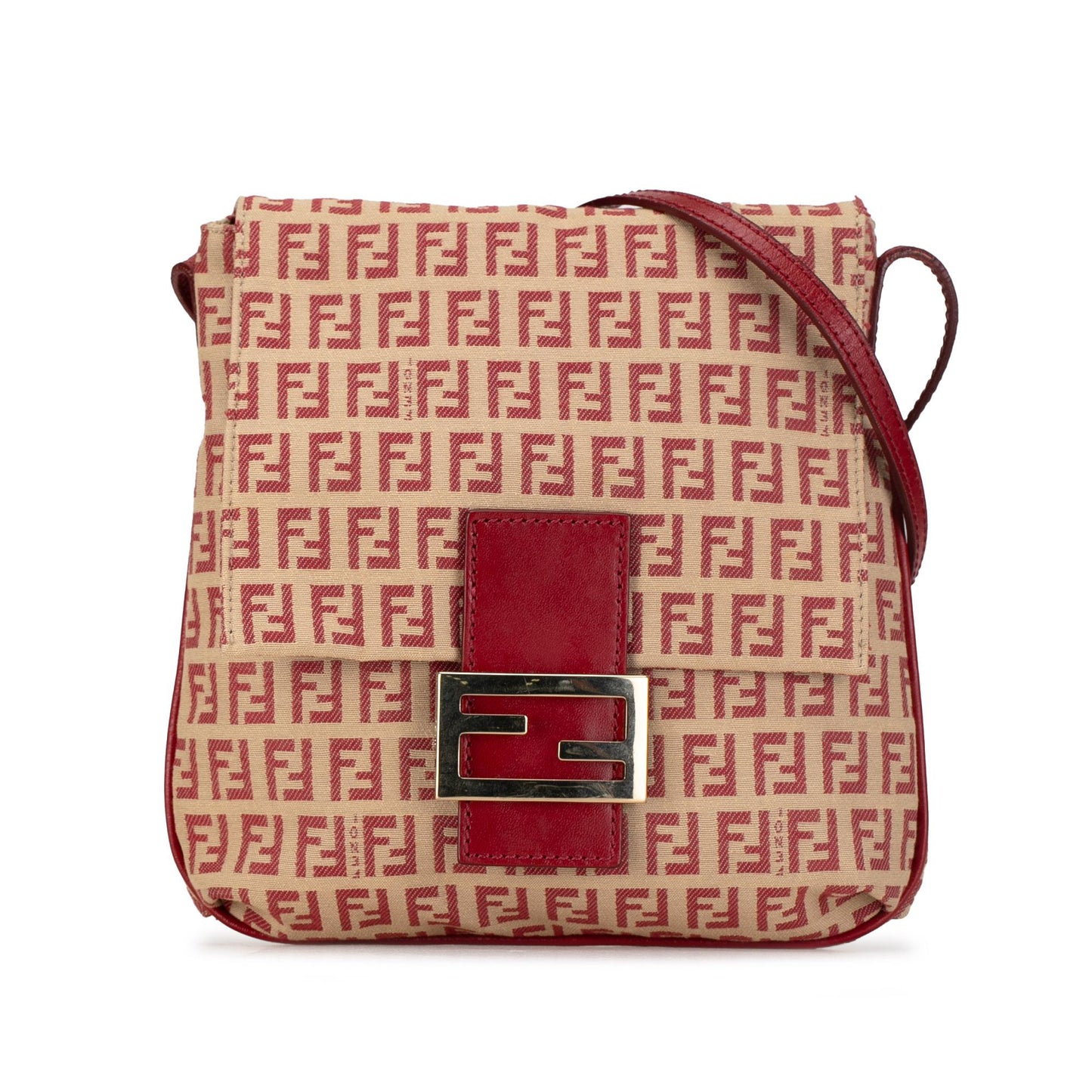 Luxury FendiZucchino Canvas Flap Crossbody (SHG-KlWpqN)
