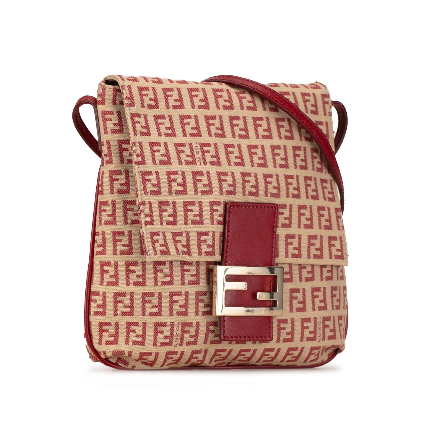 Luxury FendiZucchino Canvas Flap Crossbody (SHG-KlWpqN)