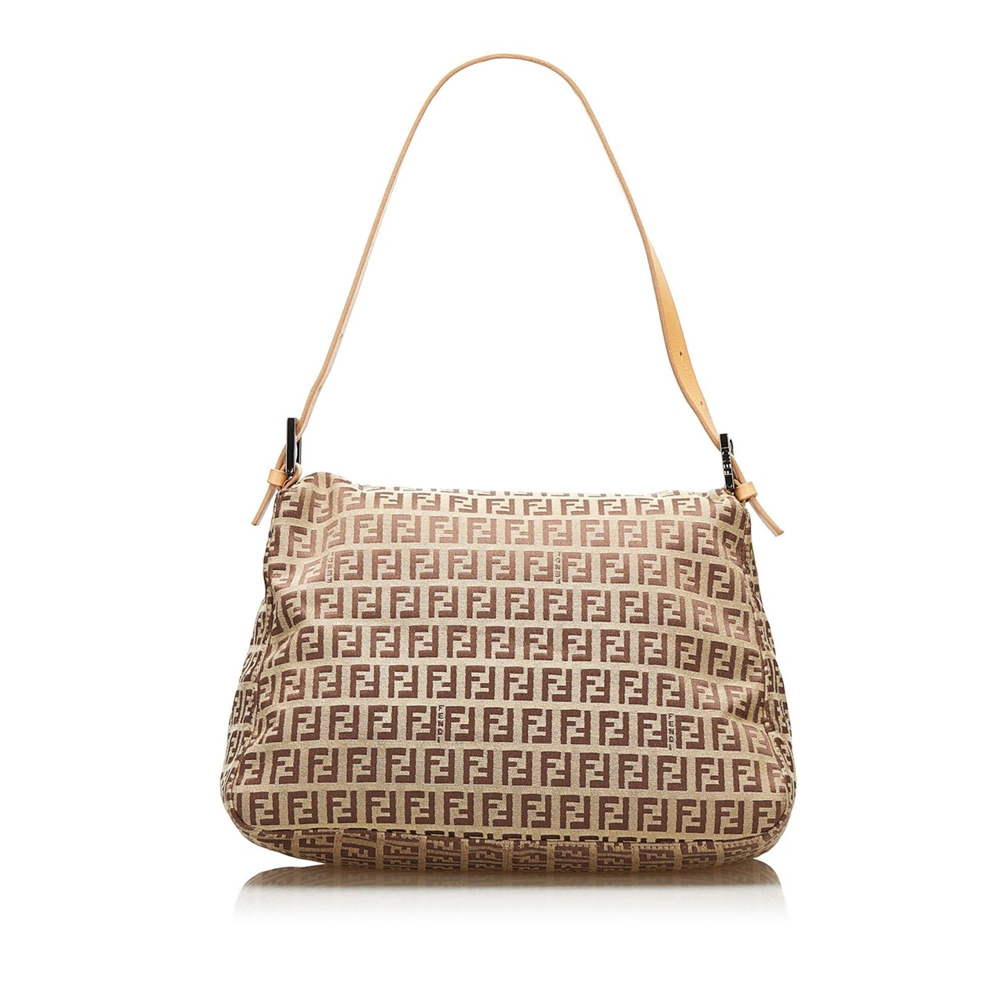 Luxury FendiZucchino Canvas Mamma Forever Shoulder Bag (SHG-36065)