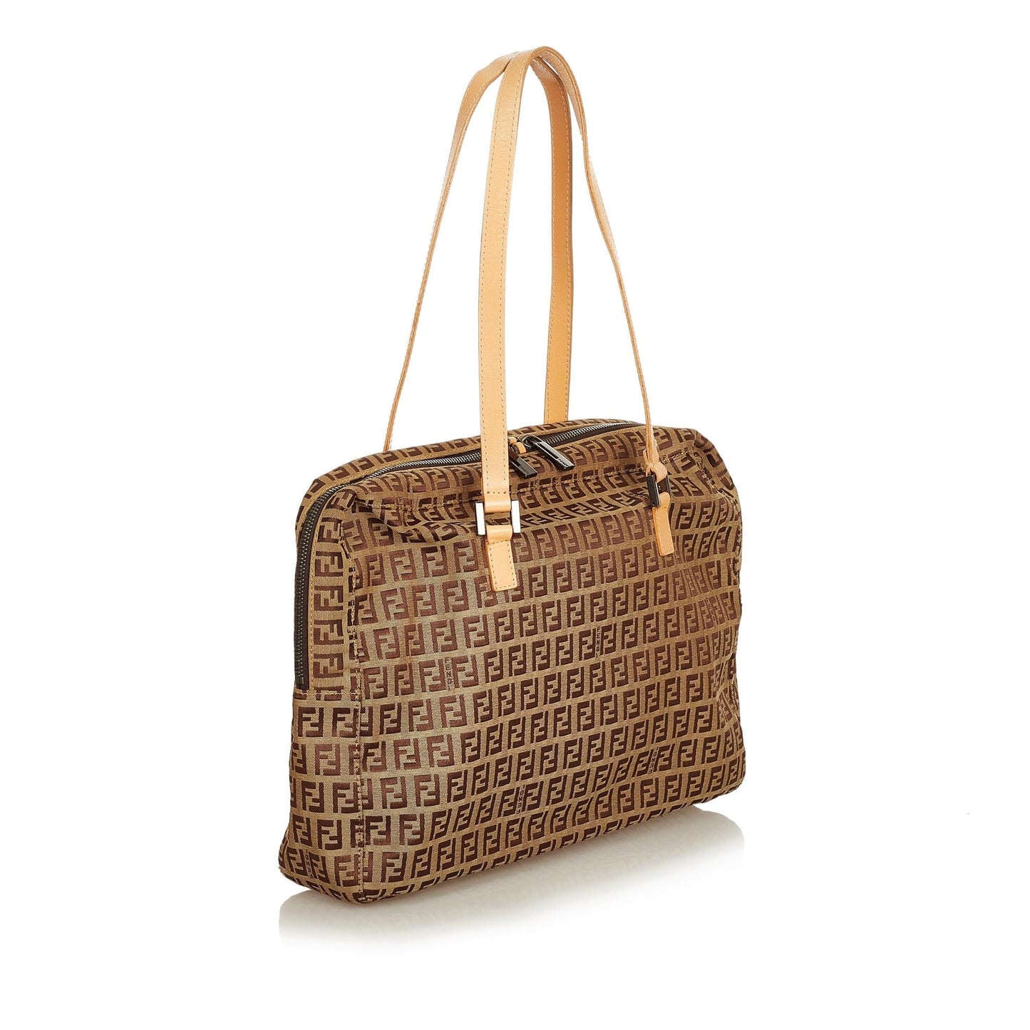 Luxury FendiZucchino Canvas Shoulder Bag (SHG-25645)
