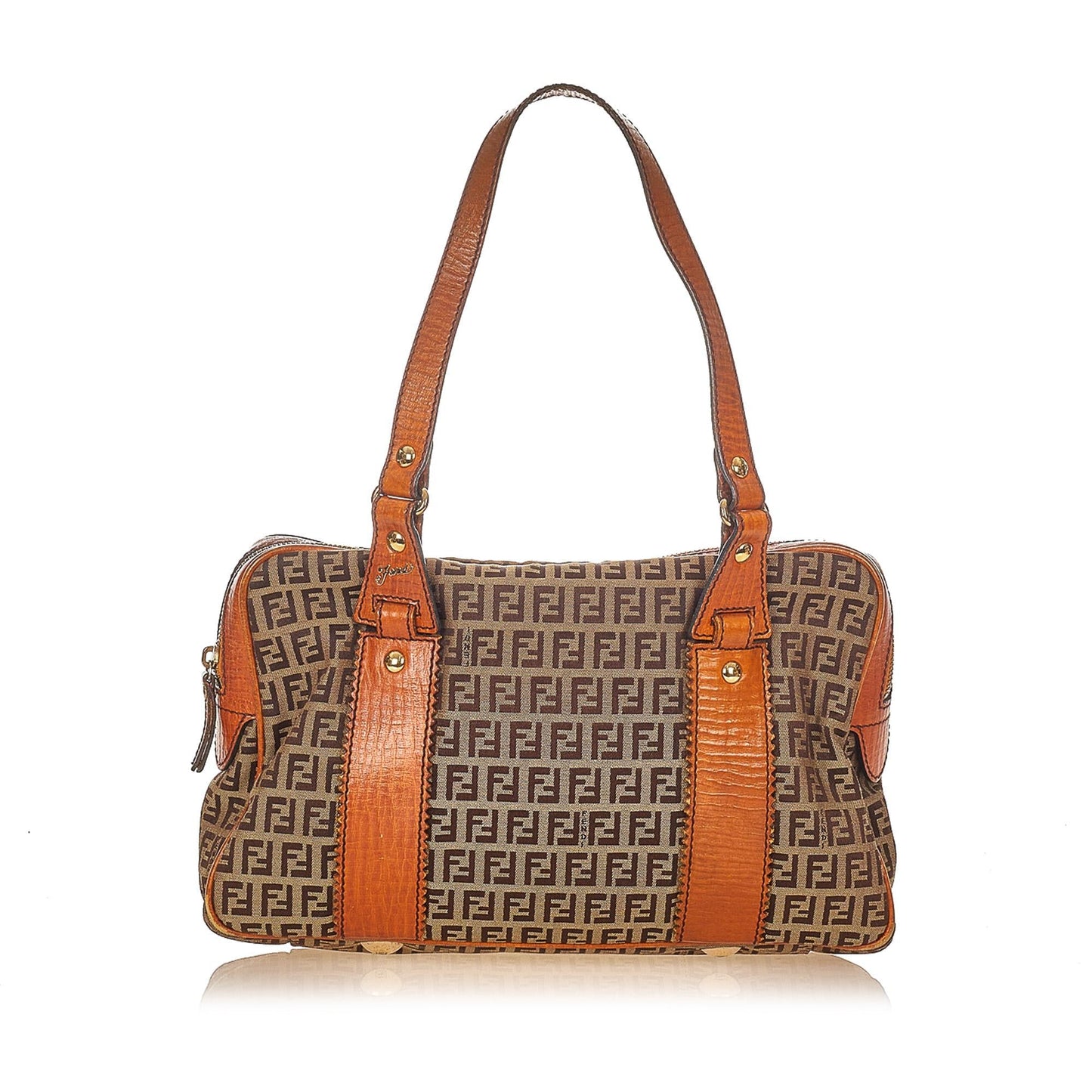 Luxury FendiZucchino Canvas Shoulder Bag (SHG-26037)