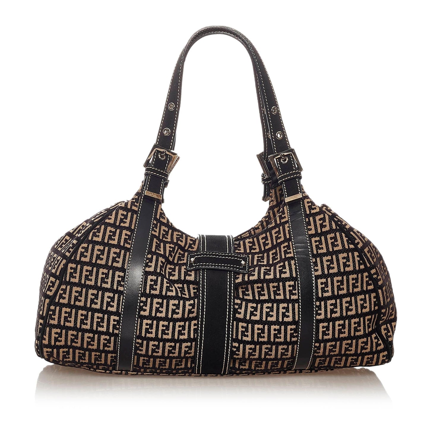 Luxury FendiZucchino Canvas Shoulder Bag (SHG-27820)