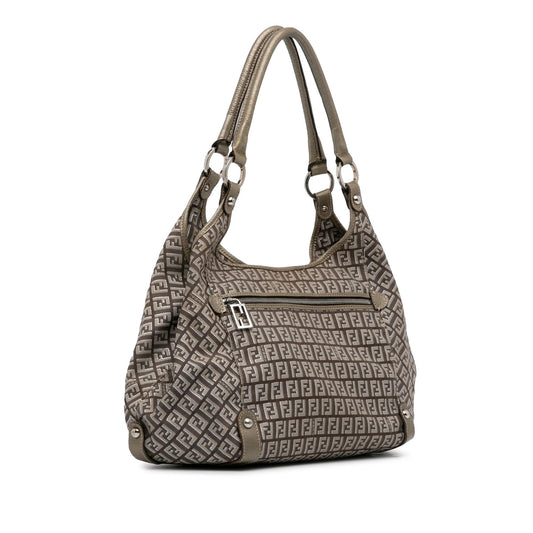 Luxury FendiZucchino Canvas Shoulder Bag (SHG-cQlAHb)
