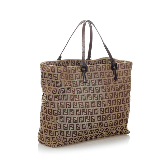Luxury FendiZucchino Canvas Tote Bag (SHG-34146)