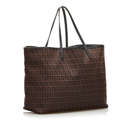 Luxury FendiZucchino Canvas Tote Bag (SHG-35840)