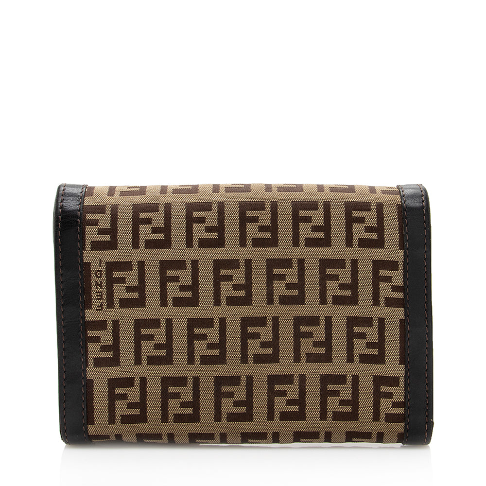 Luxury FendiZucchino Compact Wallet (SHF-19781)