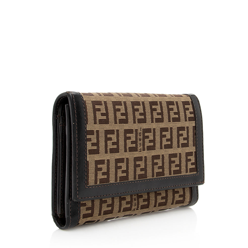 Luxury FendiZucchino Compact Wallet (SHF-19781)