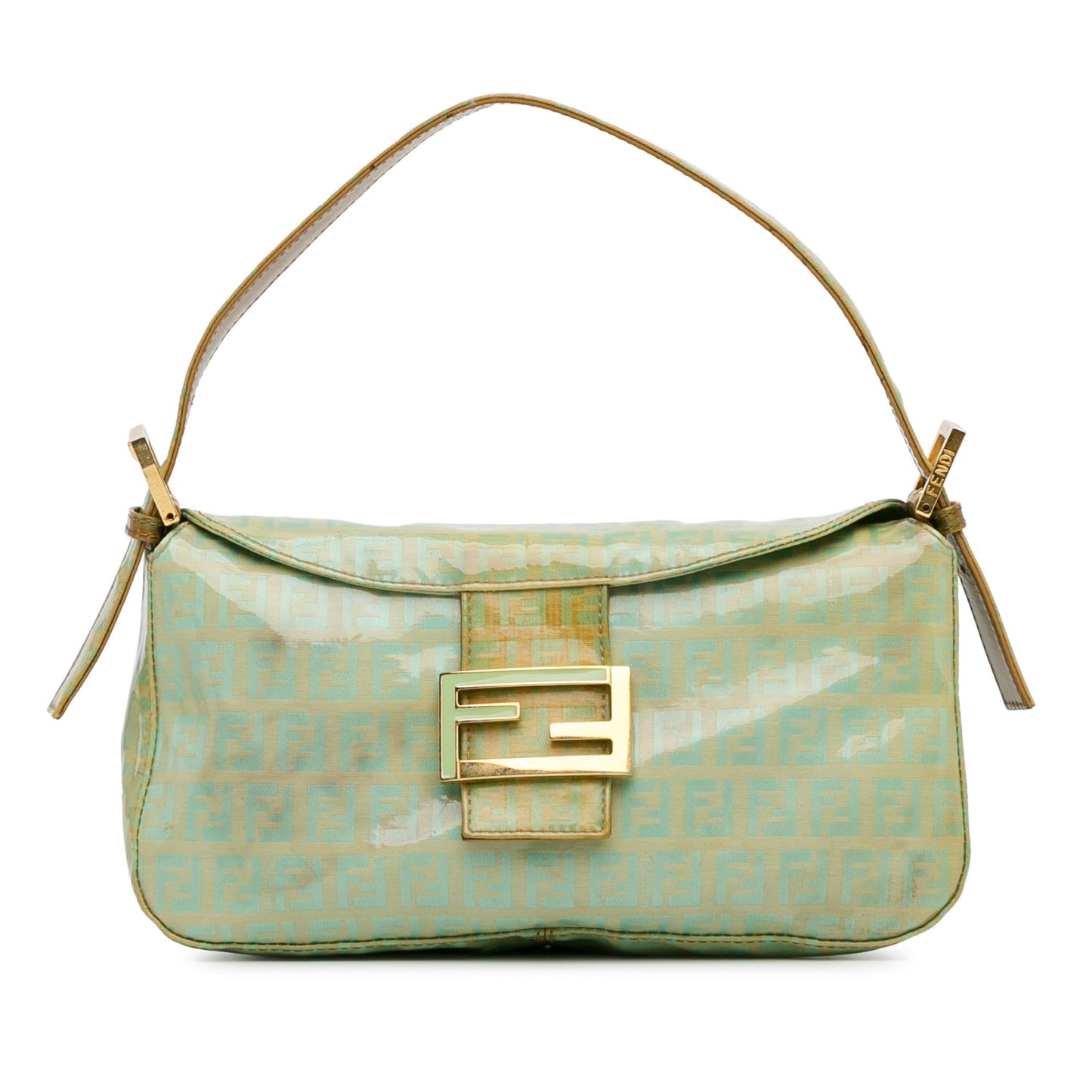 Luxury FendiZucchino Crystal Double Flap Shoulder Bag (SHG-mrDrwo)