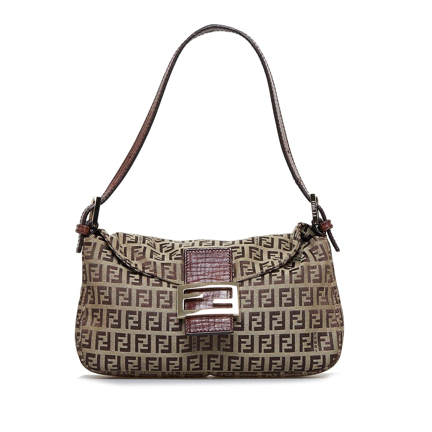 Luxury FendiZucchino Double Flap Baguette (SHG-du3Dv1)