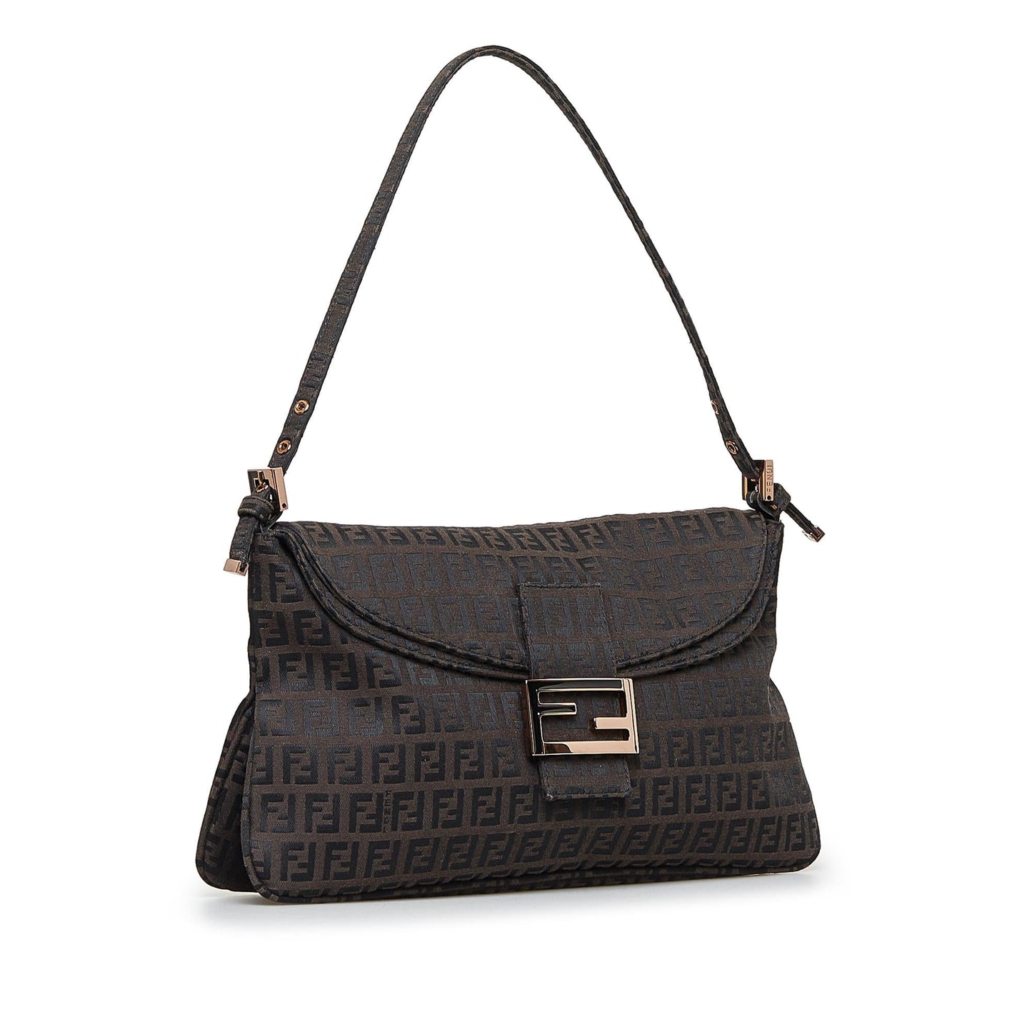 Luxury FendiZucchino Double Flap Baguette (SHG-RIWGfn)