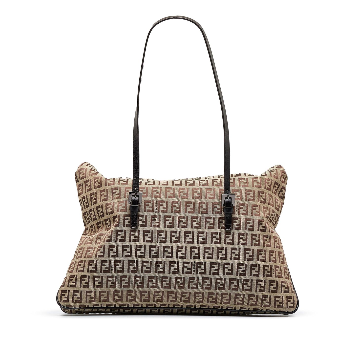 Luxury FendiZucchino Double Flap Shoulder Bag (SHG-bz3W6K)