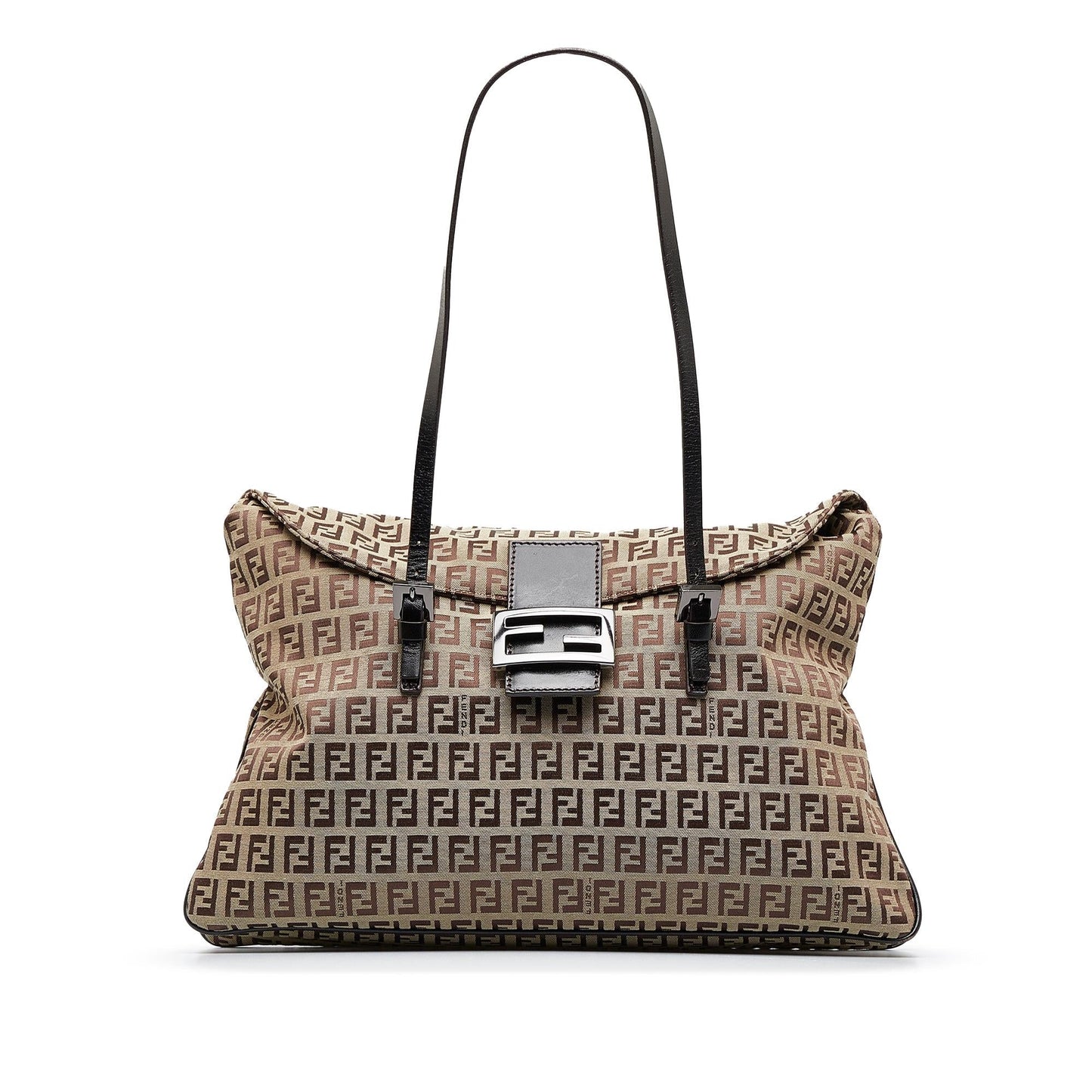 Luxury FendiZucchino Double Flap Shoulder Bag (SHG-bz3W6K)