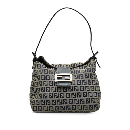 Luxury FendiZucchino Double Flap Shoulder Bag (SHG-VzVhou)