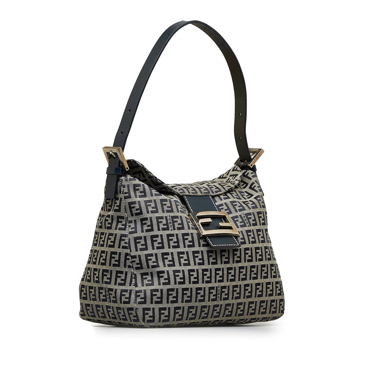 Luxury FendiZucchino Double Flap Shoulder Bag (SHG-VzVhou)