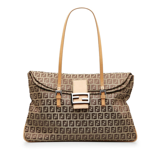 Luxury FendiZucchino Double Flap Tote (SHG-wgkC7B)