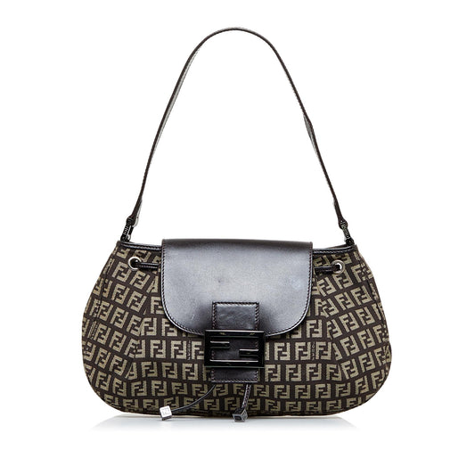 Luxury FendiZucchino Drawstring Baguette (SHG-dlGIc3)