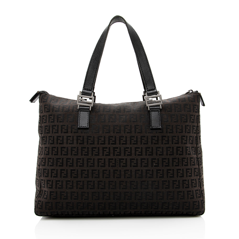 Luxury FendiZucchino FF Handle Tote - FINAL SALE (SHF-16214)