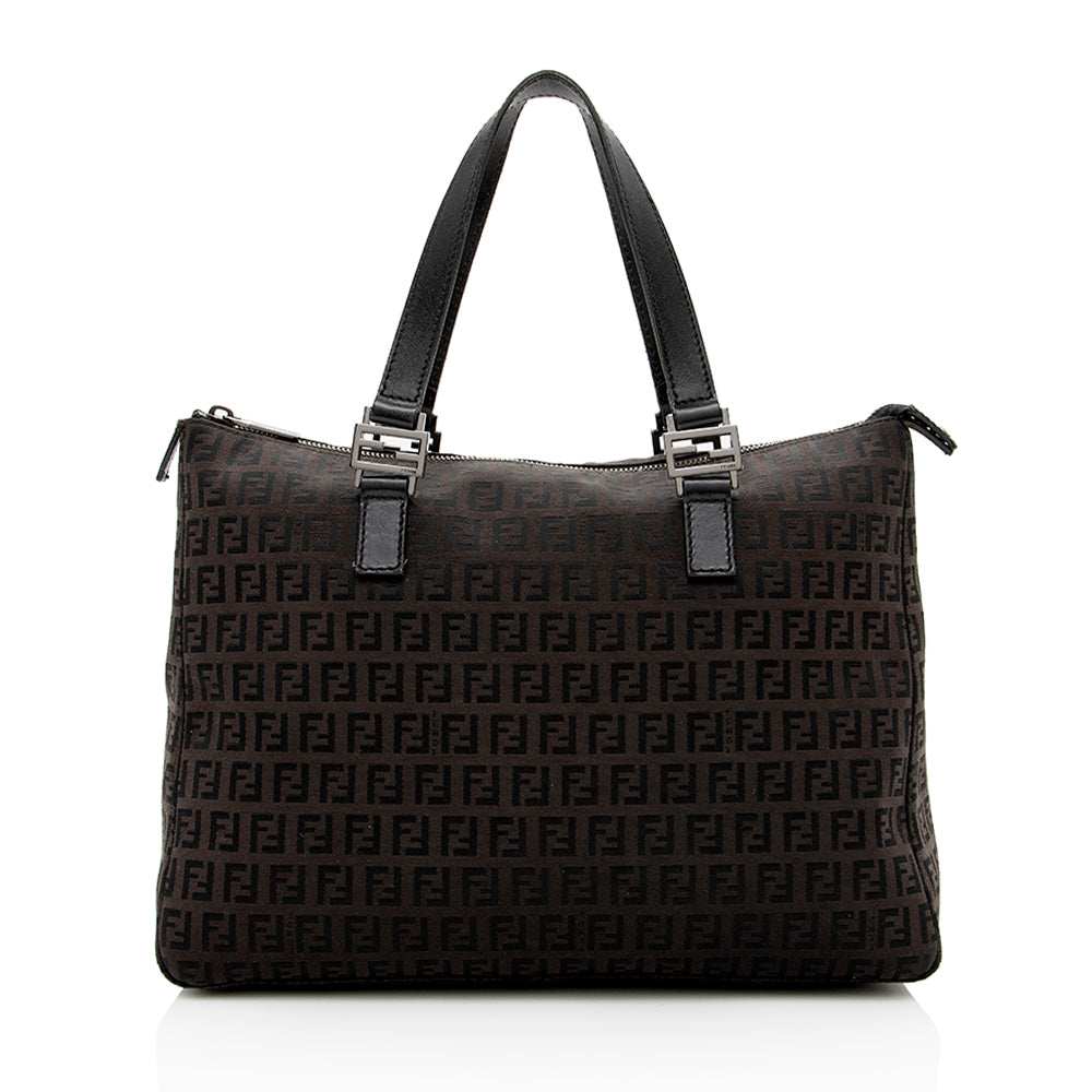 Luxury FendiZucchino FF Handle Tote - FINAL SALE (SHF-16214)