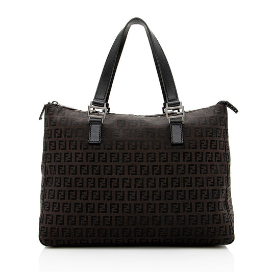 Luxury FendiZucchino FF Handle Tote - FINAL SALE (SHF-16214)