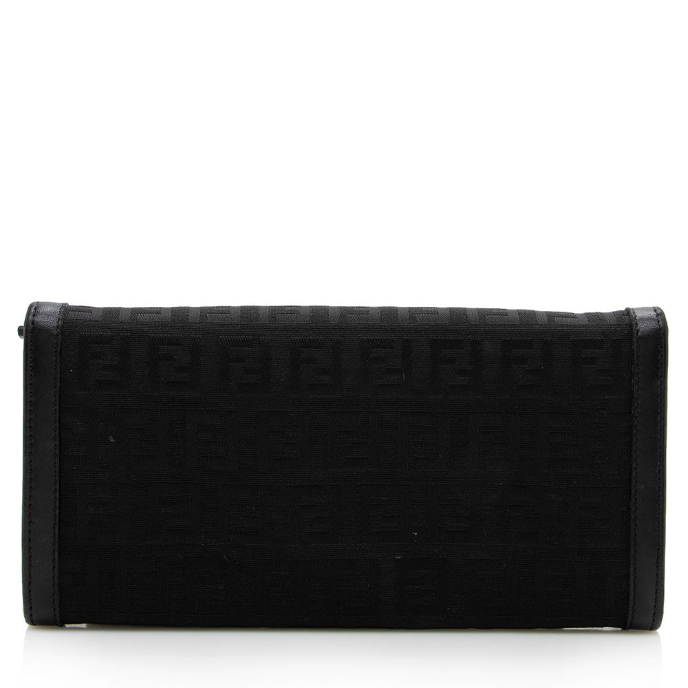 Luxury FendiZucchino Flap Wallet (SHF-16384)