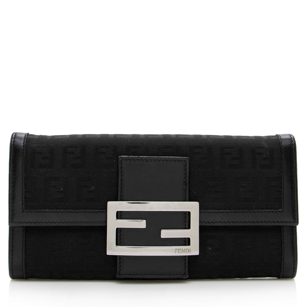 Luxury FendiZucchino Flap Wallet (SHF-16384)