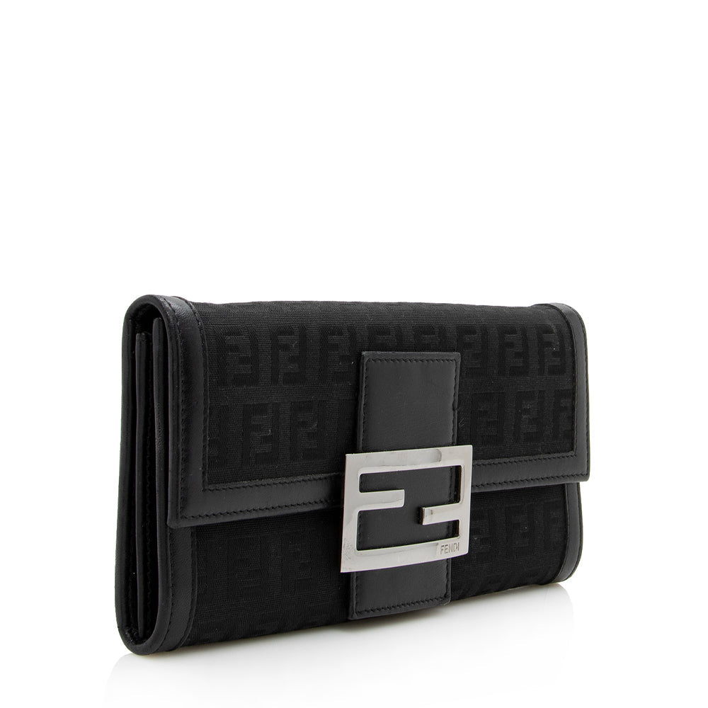 Luxury FendiZucchino Flap Wallet (SHF-16384)