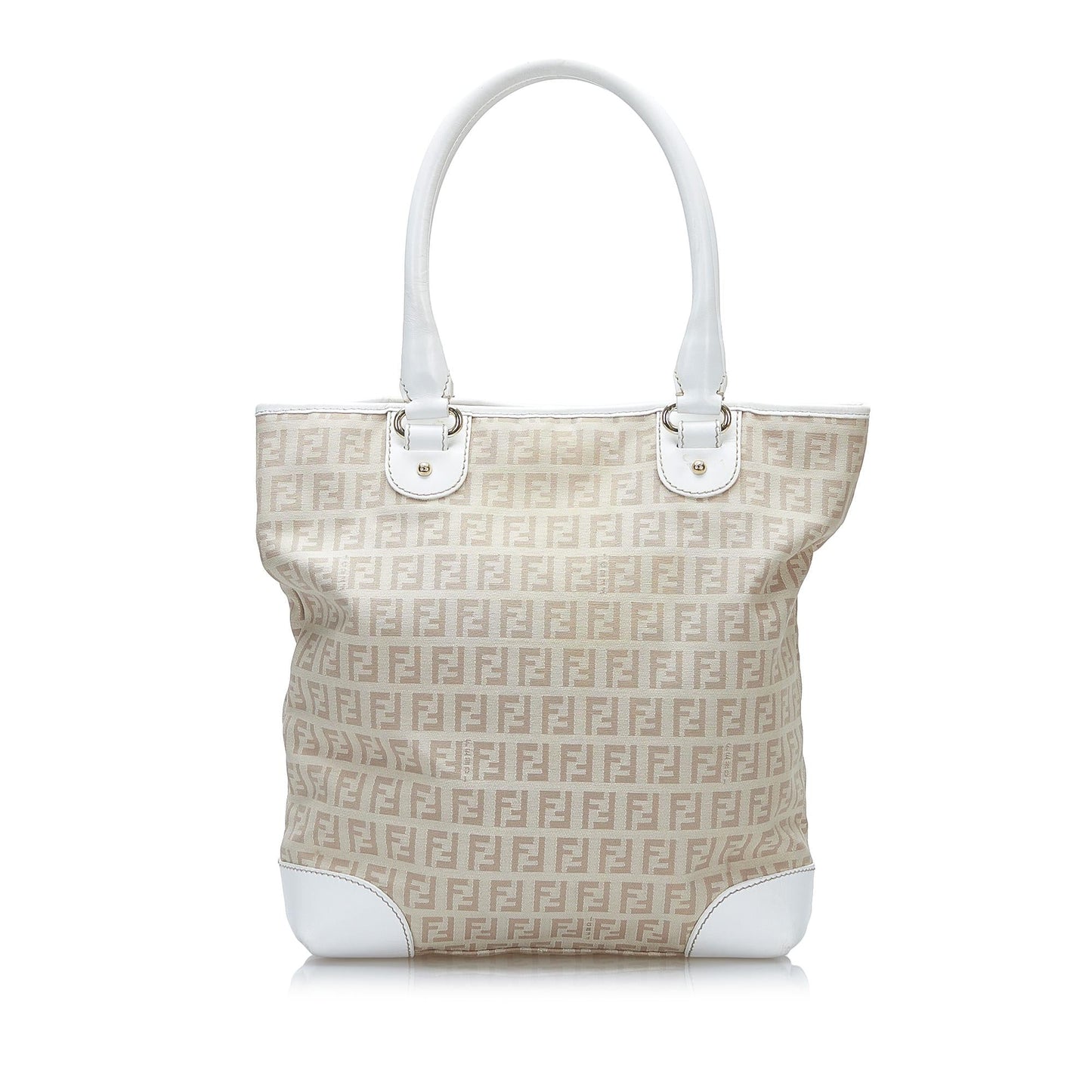 Luxury FendiZucchino Leather Trimmed Tote (SHG-LoktiJ)
