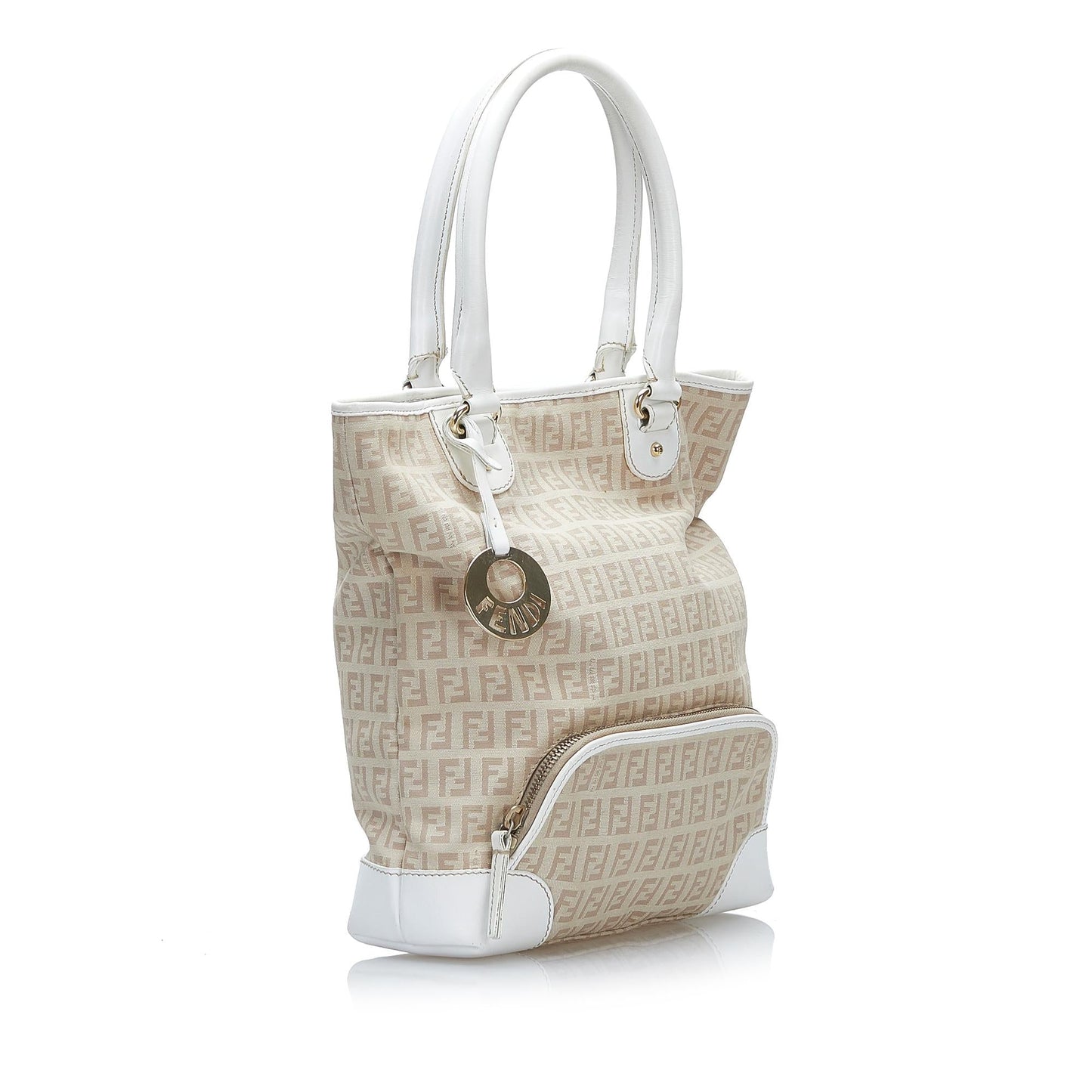 Luxury FendiZucchino Leather Trimmed Tote (SHG-LoktiJ)