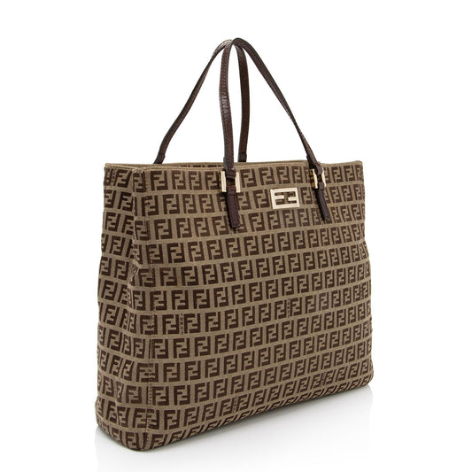 Luxury FendiZucchino Logo Large Tote (SHF-qdNIZz)