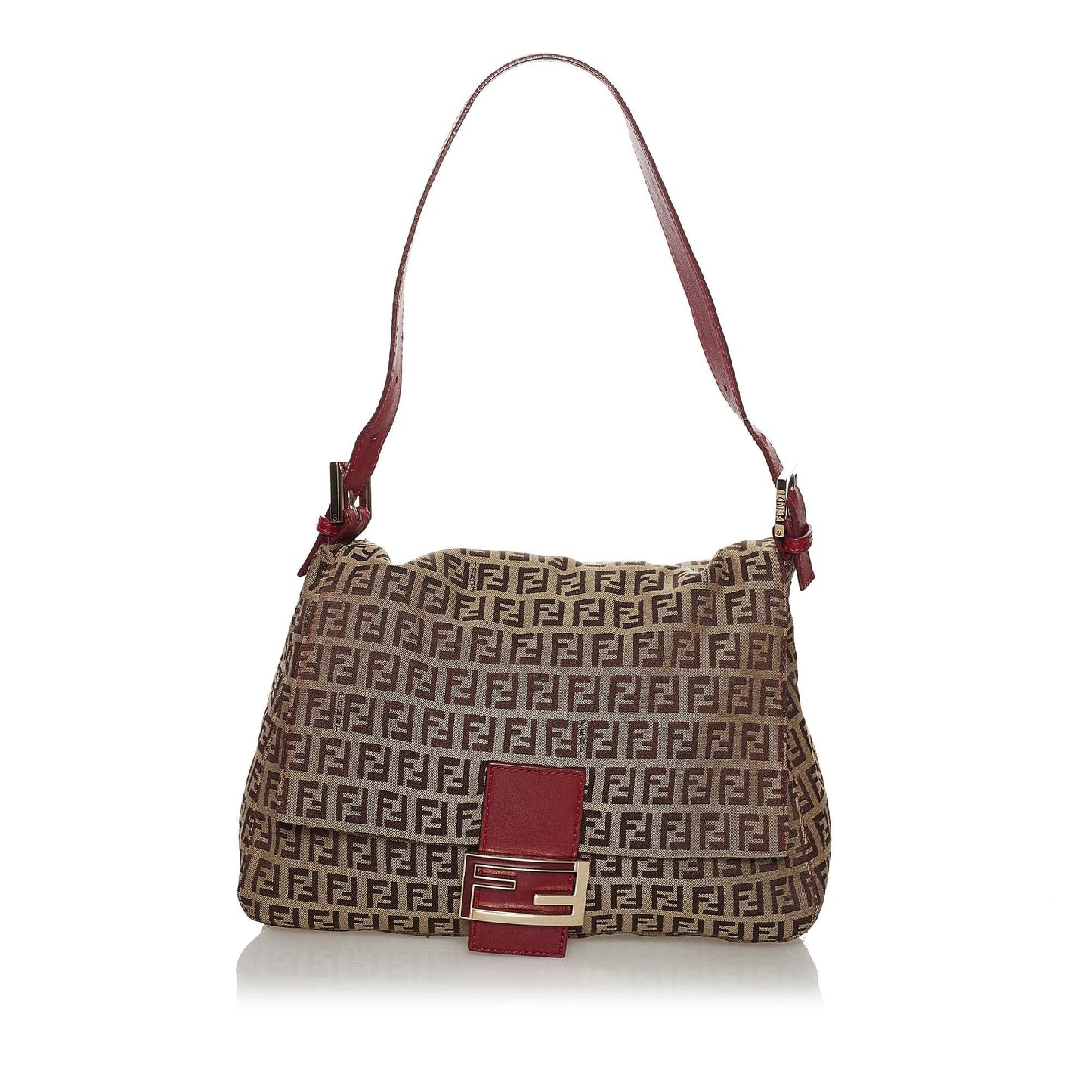 Luxury FendiZucchino Mamma Forever Canvas Shoulder Bag (SHG-33285)