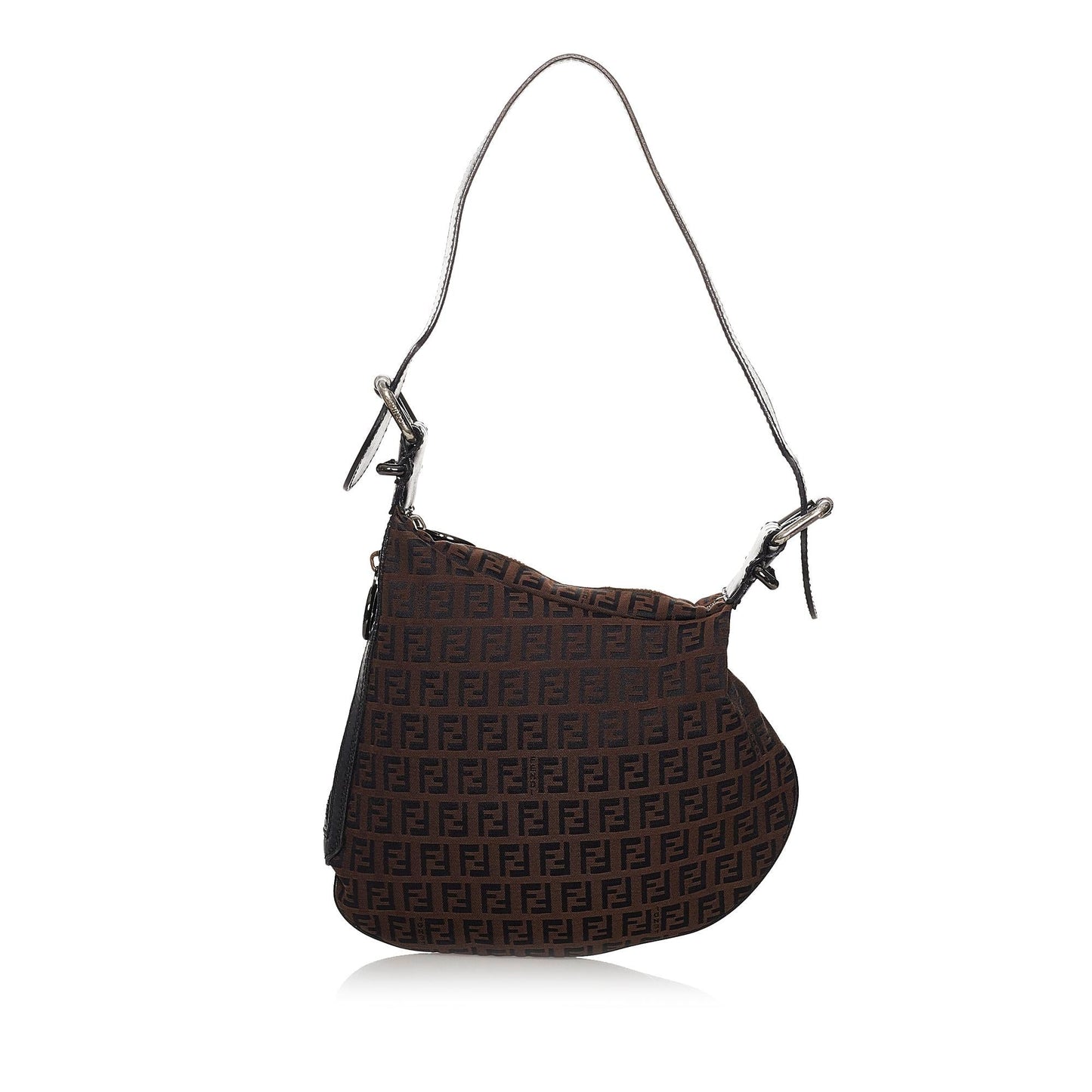 Luxury FendiZucchino Oyster Canvas Shoulder Bag (SHG-30243)