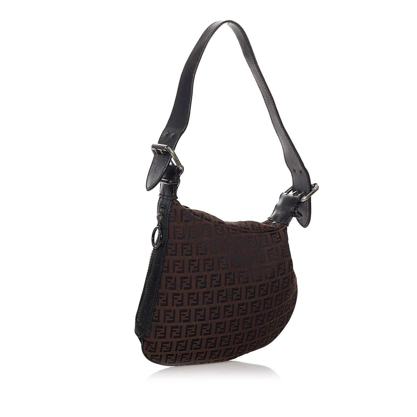Luxury FendiZucchino Oyster Canvas Shoulder Bag (SHG-30243)