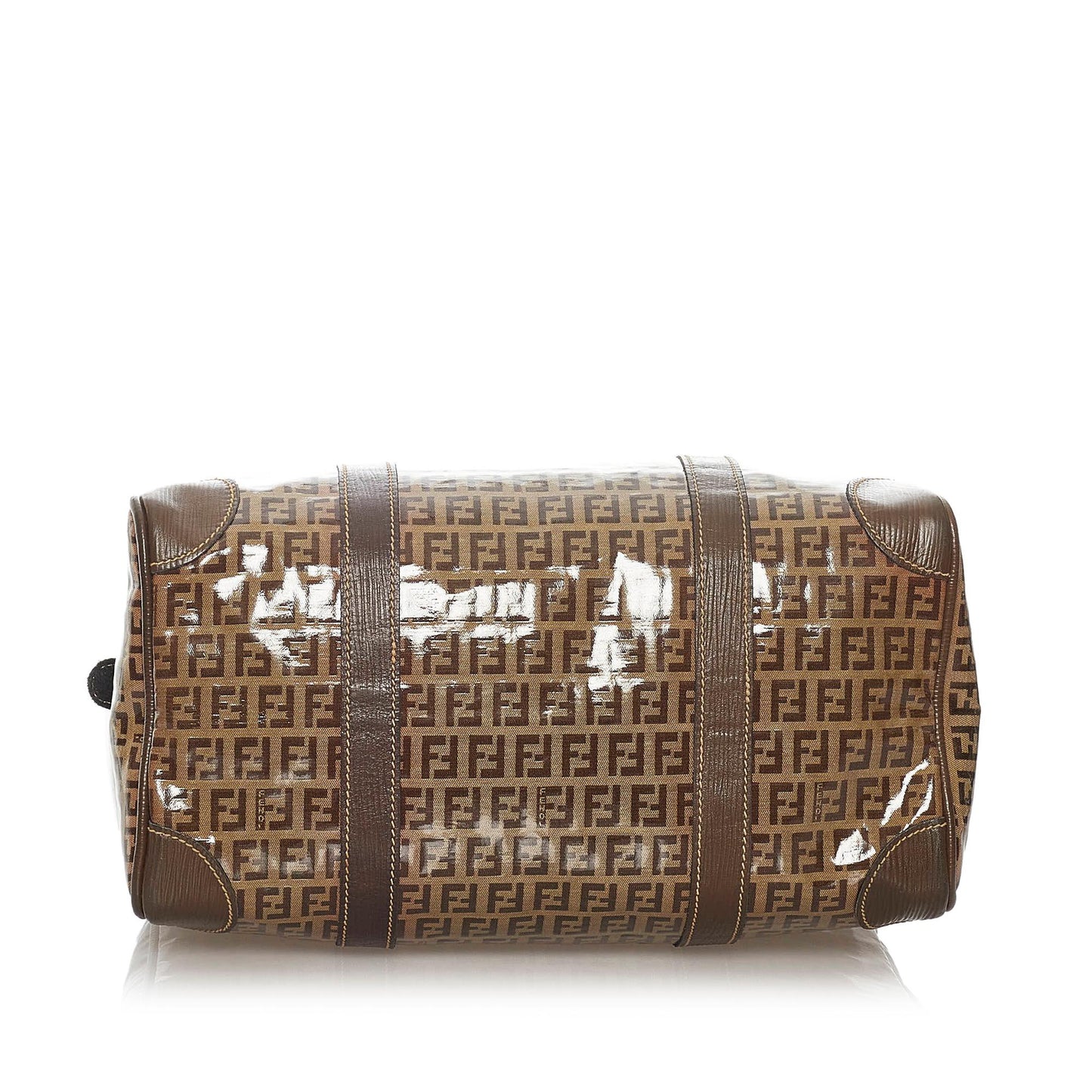 Luxury FendiZucchino Patent Leather Boston Bag (SHG-28254)