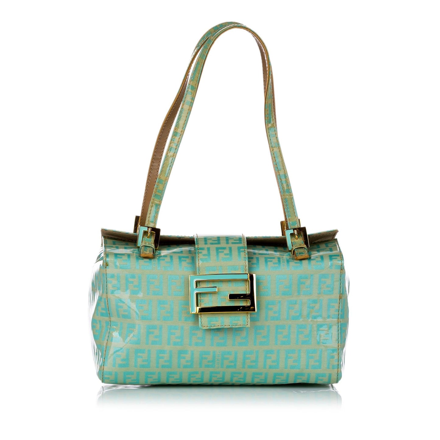 Luxury FendiZucchino Patent Leather Shoulder Bag (SHG-30257)